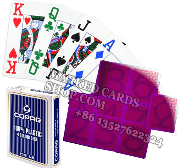 Copag 4 Color Poker Size Marked Deck for Cheating