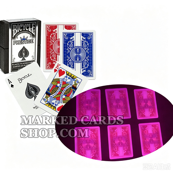 Bicycle Marked Playing Cards with Invisible Ink Contact Lenses