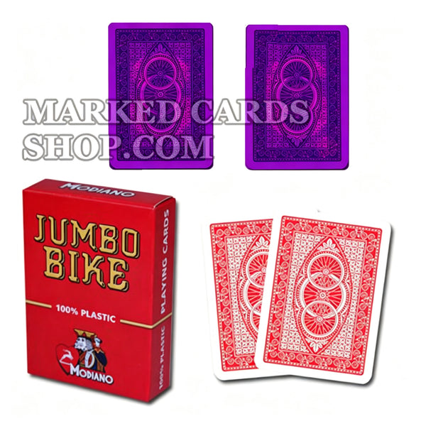 Modiano Jumbo Bike Poker Valsspelen Contactlenzen Kaarten