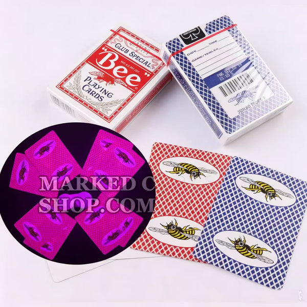 Casino Bumble Bee Playing Cards Cheating with Marked Cards Contact Lenses