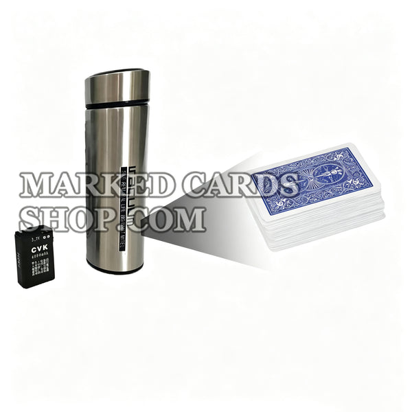 Water Bottle Scanner for Poker Analyzer and Barcode Marked Deck