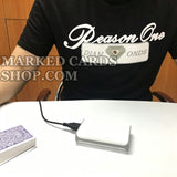 Moving Cards Scanner Camera with Barcode Marked Cards for Poker Cheating