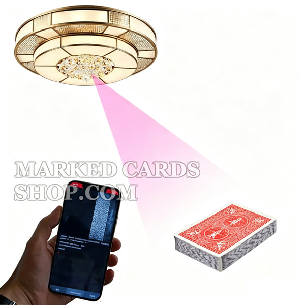 Ceiling Lamp Poker Scanning Camera for Cheating Tricks