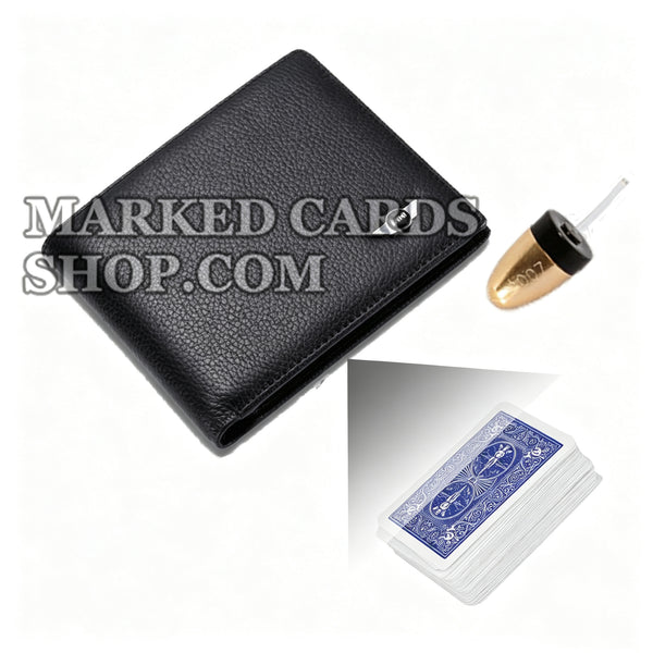 Bifold Wallet Poker Cheating Camera with 20-40 CM Scanning Distance