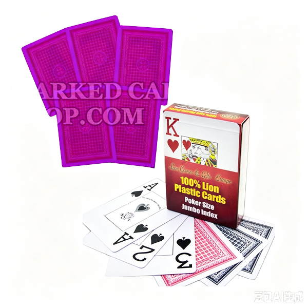 Lion Plastic Playing Cards for Marked Cards Contact Lenses