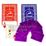 Modiano 54 Carte Blackjack Cheating Marked Cards with IR Ink