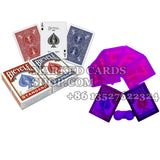 Bicycle marked cards for card cheating contact lenses