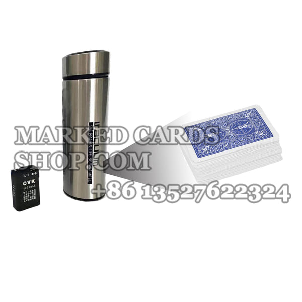 Water Bottle Scanner for Poker Analyzer and Barcode Marked Deck