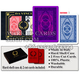 Da Vinci Ruote 100% Italian Plastic marked poker cards 