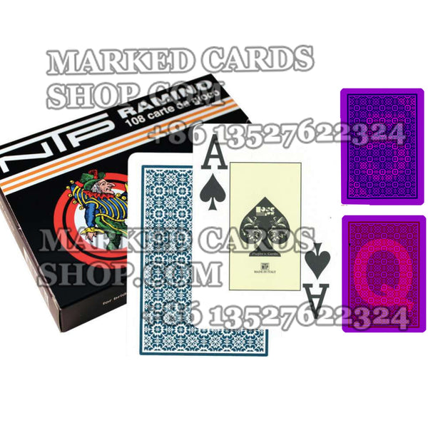 Dal Negro NTP Marked Cards Poker/Narrow Size Poker Cards for Contact Lenses