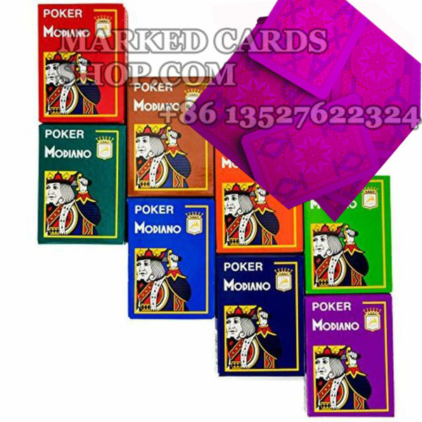 Modiano Cristallo Marked Poker Cards with Luminous Ink