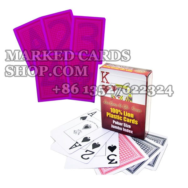 Lion Plastic Playing Cards for Marked Cards Contact Lenses