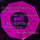 Marked poker cards Fournier WPT for invisible ink contact lenses