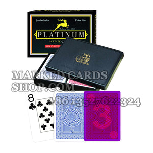 Modiano Platinum Acetate Cards for Cheating in Casino Game