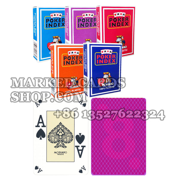 Modiano Poker Index Marked Cards with Regular Index on 4 Corners