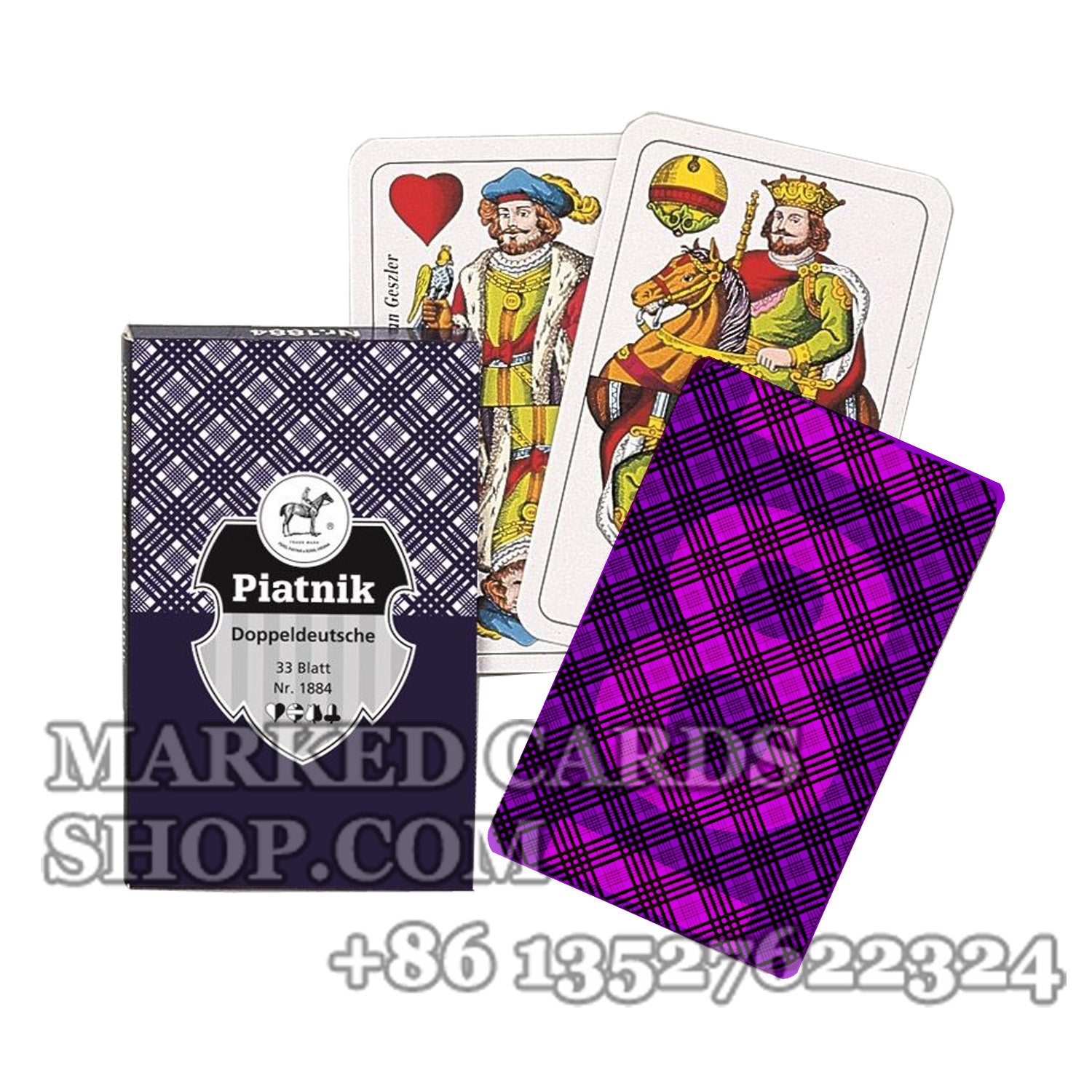 Piatnik Doppeldeutsche Playing Cards Deck with Casino Cheating Marks ...