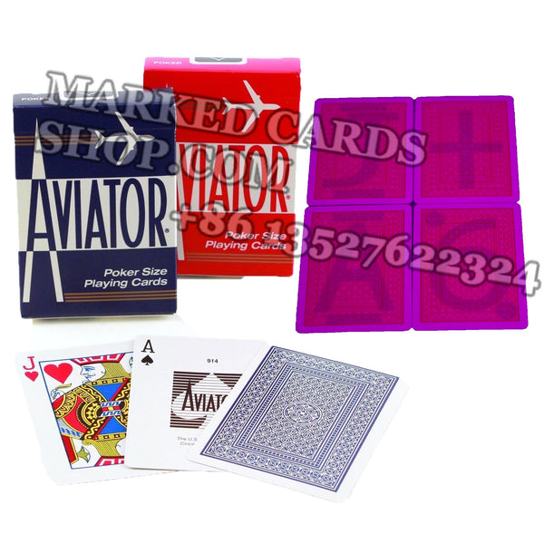 Invisible Aviator Marking Cards with Jumbo/Standard Index 52 Cards