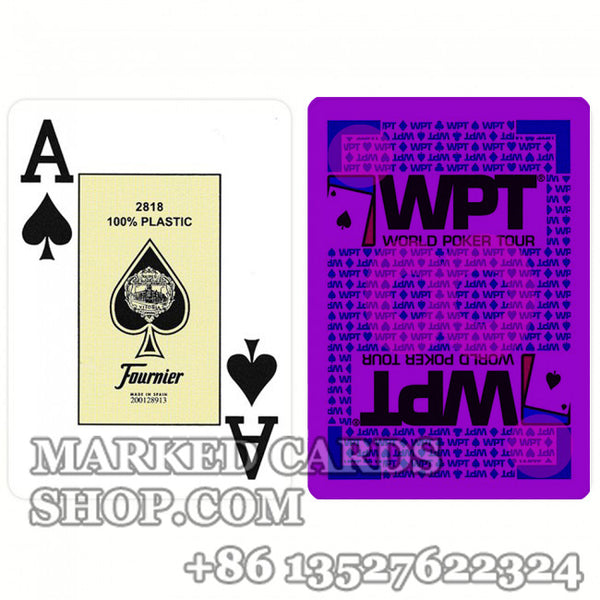 Fournier WPT Plastic Poker Blue Cards with Luminous Cards Marking