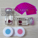 Back-Side Marked Cards Contact Lenses